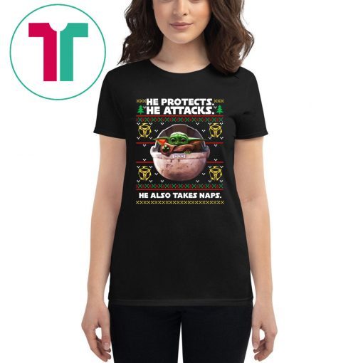 Baby Yoda Merry Christmas Shirt