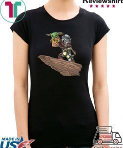 Baby Yoda Lion King Pride Rock The Mandalorian Fuuny Kids & Adults LM270 Black Unisex T-Shirt