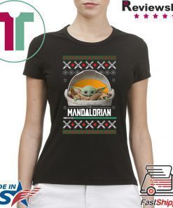 Baby Yoda ManDalorian Christmas Tee Shirts