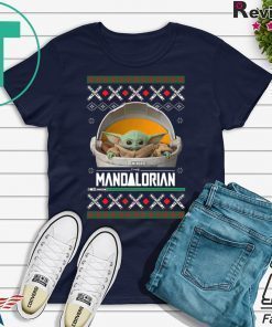 Baby Yoda ManDalorian Christmas Tee Shirts