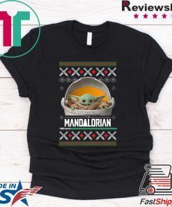Baby Yoda ManDalorian Christmas Tee Shirts