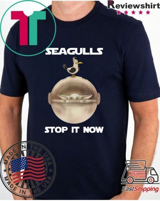 Baby Yoda Seagulls Stop It Now Shirt Christmas 2020