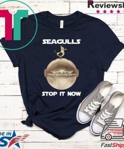 Baby Yoda Seagulls Stop It Now Shirt