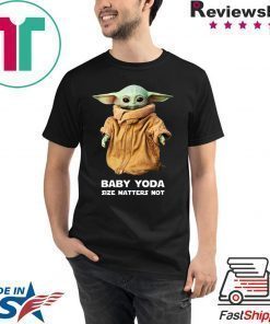 Baby Yoda Size matters not shirt Merry Christmas 2020