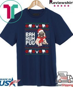 Bad Hum Pug Christmas T-Shirt