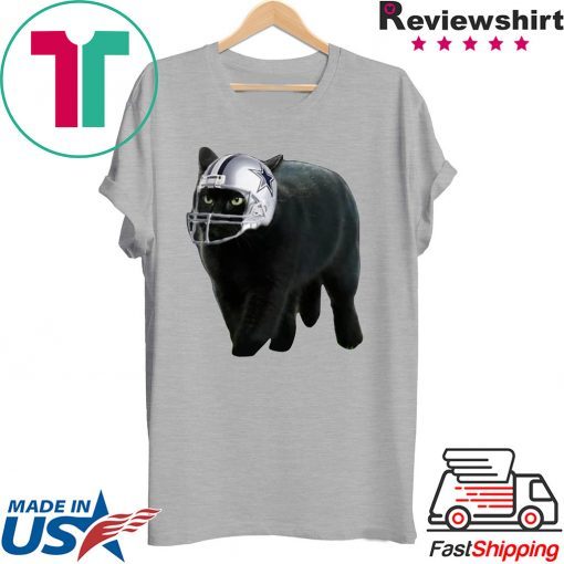 Black Cat Dallas Cowboys Gift T-Shirt