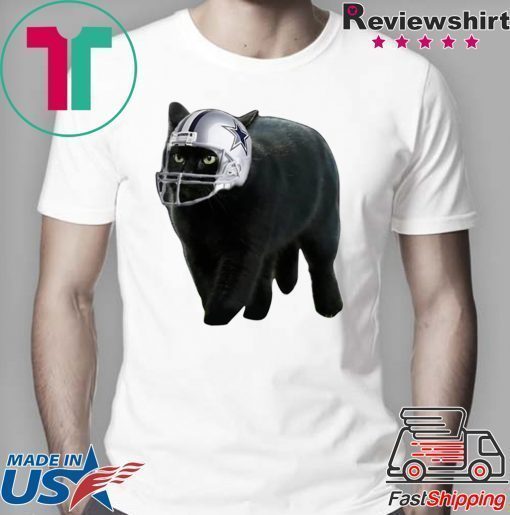 Black Cat Dallas Cowboys Gift T-Shirt