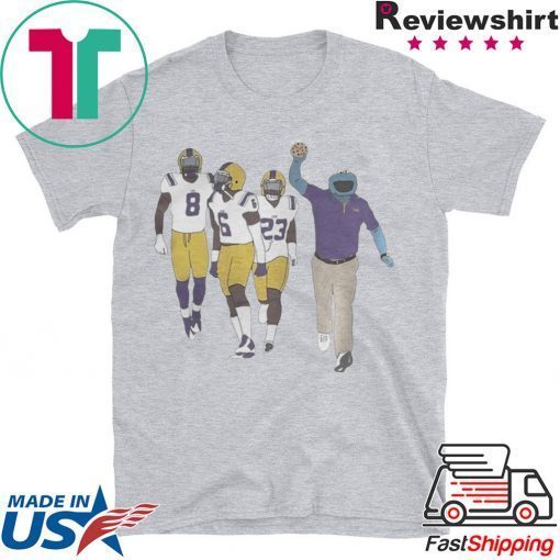 CAJUN COOKIE MONSTER LSU TIGERS PETER PARRISH TERRACE MARSHALL JR CORREN NORMAN SHIRT