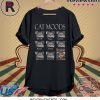 Cat moods Feelings face funny shirt