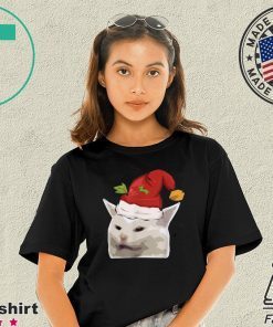 Confused Cat Meme Dank Table I Funny XMAS T-Shirt