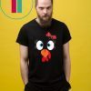 Cute Turkey Face Thanksgiving I'm Thankful Family Costume T-Shirt