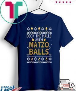 Deck the halls with matzo balls Christmas T-Shirt