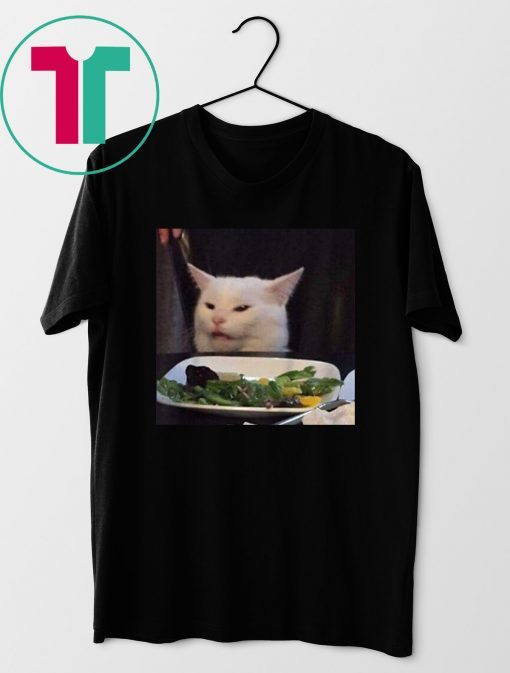 Dinner Table Cat Meme Funny Internet Yelling Confused Shirt