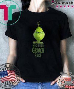 Dr Seuss The Grinch Resting Grinch Face Tee Shirt