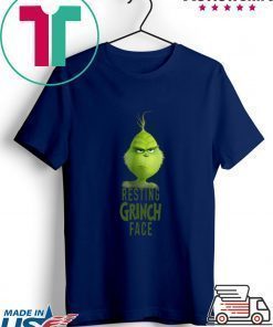 Dr Seuss The Grinch Resting Grinch Face Tee Shirt