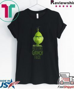 Dr Seuss The Grinch Resting Grinch Face Tee Shirt