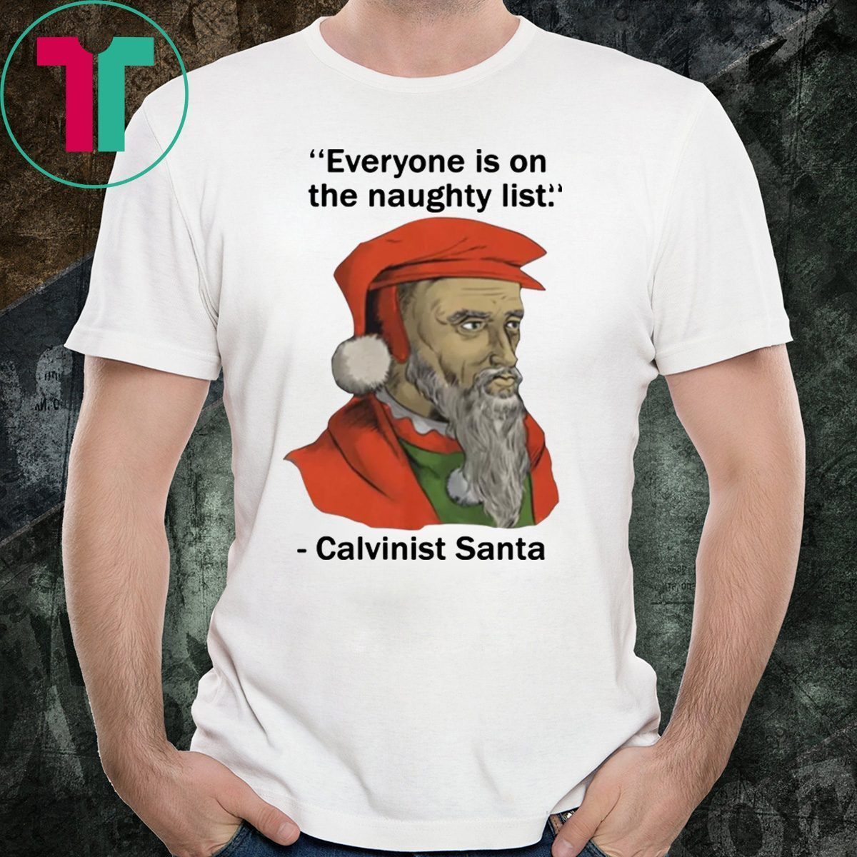 calvinist santa shirt