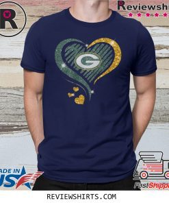 Green Bay Packers Heart Diamond Shirt