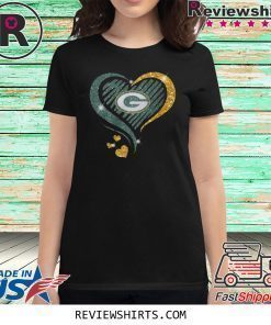 Green Bay Packers Heart Diamond Shirt