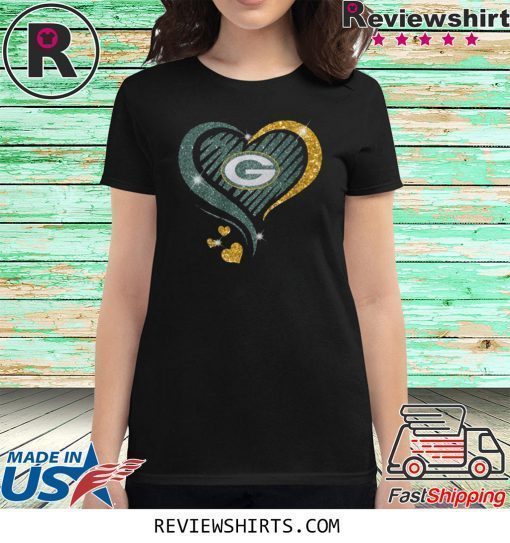 Green Bay Packers Heart Diamond Shirt