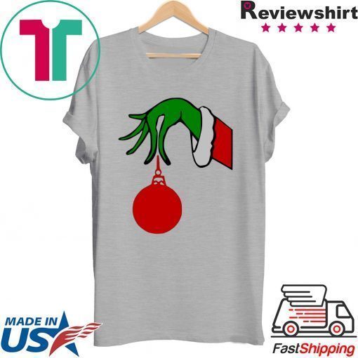 Grinch Arm Holding Ornament T-Shirt