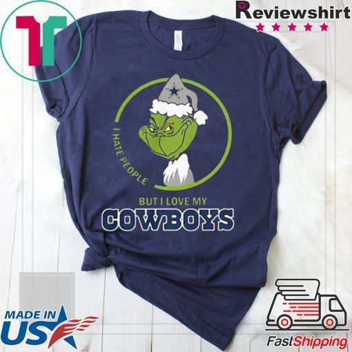 Grinch I Hate People But I Love My Dallas Cowboys T-Shirt