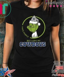 Grinch I Hate People But I Love My Dallas Cowboys T-Shirt