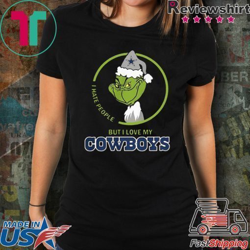 Grinch I Hate People But I Love My Dallas Cowboys T-Shirt