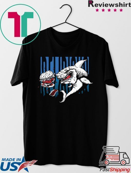 H20 delirious merch Burger Shark Tee Shirt