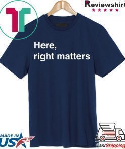 Here, Right Matters Lt Col Vindman Impeachment hearing T-Shirt