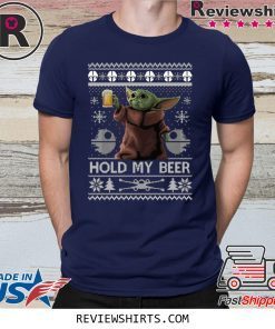 Hold My Beer Baby Yoda Christmas Shirt