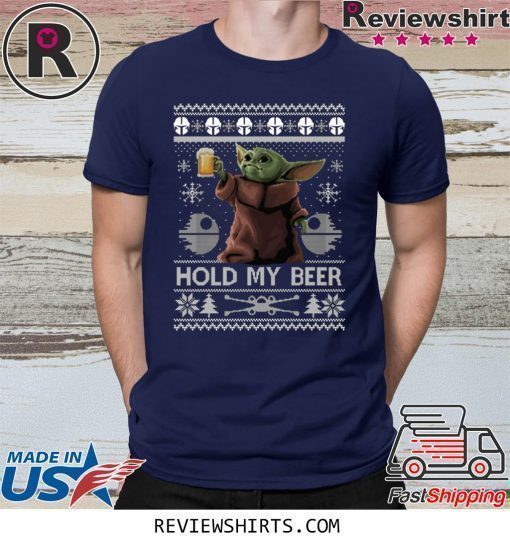 Hold My Beer Baby Yoda Christmas Shirt