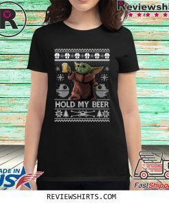 Hold My Beer Baby Yoda Christmas Shirt