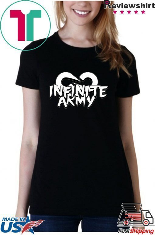 Infinite lists merch INFINITE LISTS INFINITE ARMY GARNET TEE Shirt