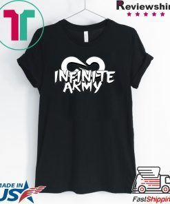 Infinite lists merch INFINITE LISTS INFINITE ARMY GARNET TEE Shirt