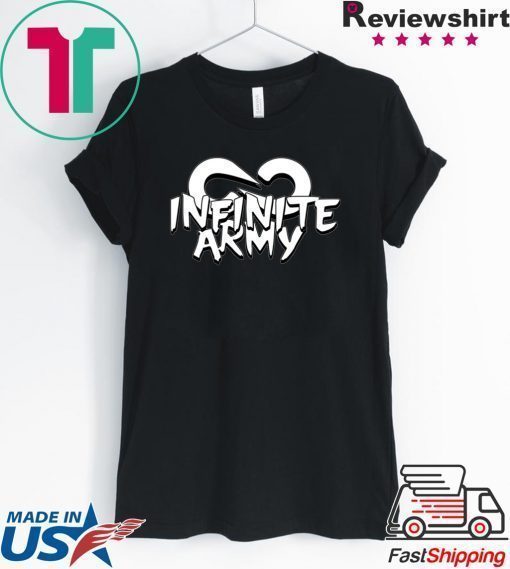 Infinite lists merch INFINITE LISTS INFINITE ARMY GARNET TEE Shirt