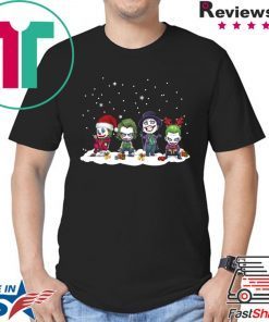 Joker Joaquin Phoenix Heath Ledger Jack Nicholson Chibi Christmas Shirt