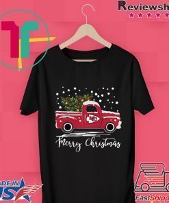 Kansas City Chiefs pickup truck Merry Christmas shirt