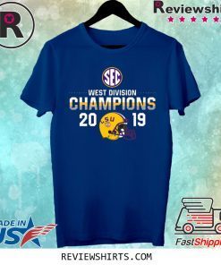 LSU Tigers 2019 SEC West Football Division Champions Shirt