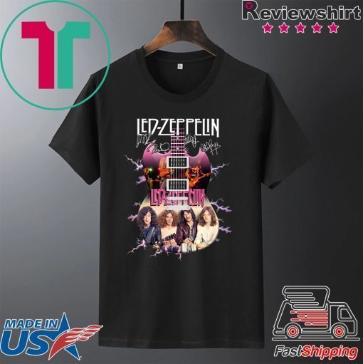 Led Zeppelin Guitar Signatures Shirt