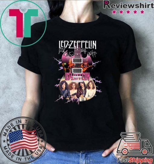 Led Zeppelin Guitar Signatures Shirt