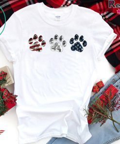 Paws t shirt Dog paws USA flag shirt