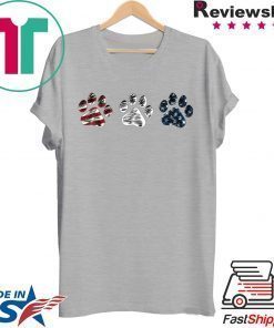 Paws t shirt Dog paws USA flag shirt