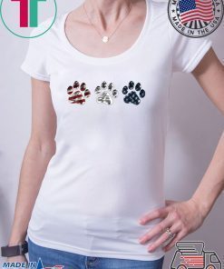 Paws t shirt Dog paws USA flag shirt