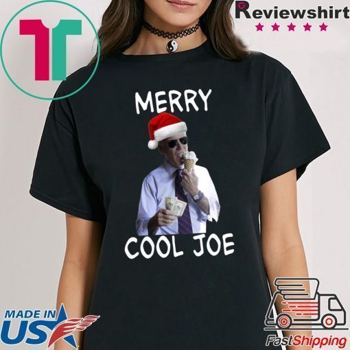 President 2020 Joe Biden Eating an Ice Cream Cone with two $10 Christmas Shirt