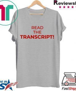 Read The Transcript Shirt Tee Offcial