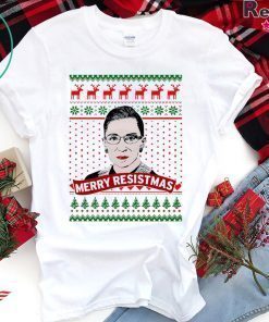 Ruth Bader Ginsburg Merry Resistmas T-Shirt