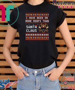 Santa Claus Firefighter Christmas T-Shirt