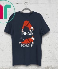 Santa Clause INHALE EXHALE Christmas Shirt