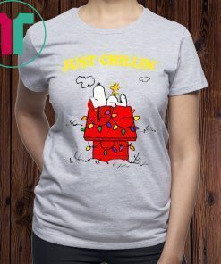 Snoopy Just Chillin Christmas Xmas Shirt